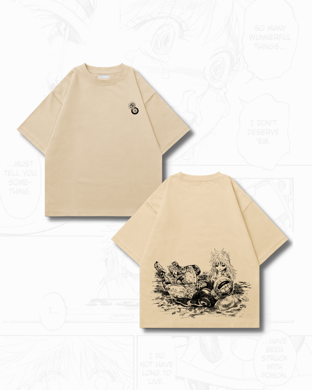 Camiseta komugi x Meruem "The Rose’s Price"