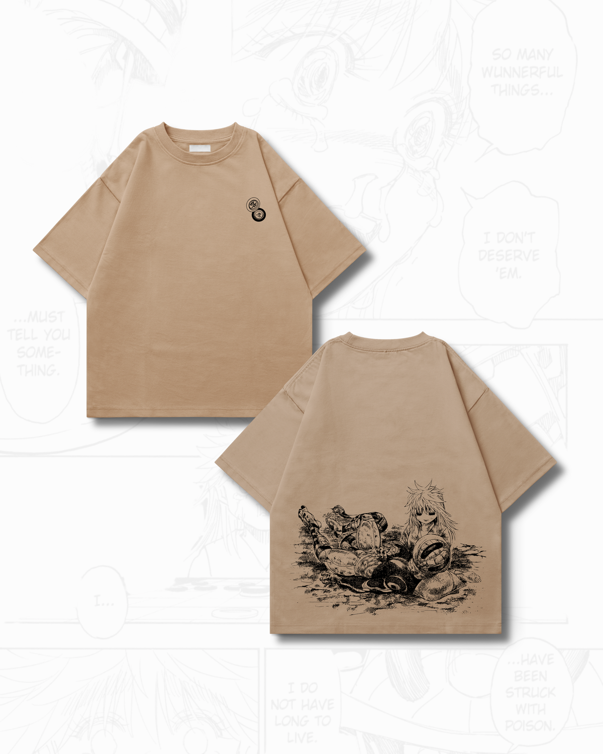 Camiseta komugi x Meruem "The Rose’s Price"